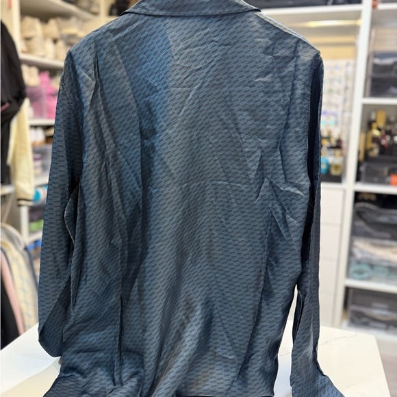 Kith Monogram Silk Men's Blue Button-Up shirt - new - Picture 2 of 7